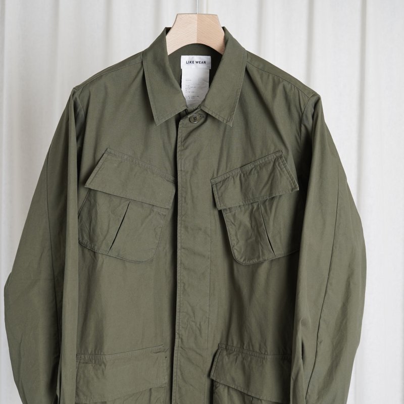 YAECA ヤエカ】 LIKE WEAR FATIGUE JACKET / OLIVE - Avelia ONLINE STORE