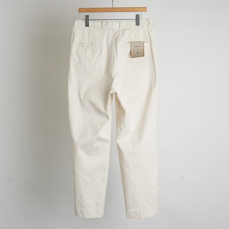 YAECA ヤエカ】 CHINO TUCK TAPERED / L.BEIGE - Avelia Online Store