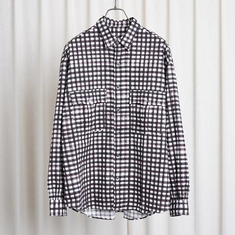  Porter Classic ݡ饷å ROLL UP  GINGHAM SHIRT  / BLACK