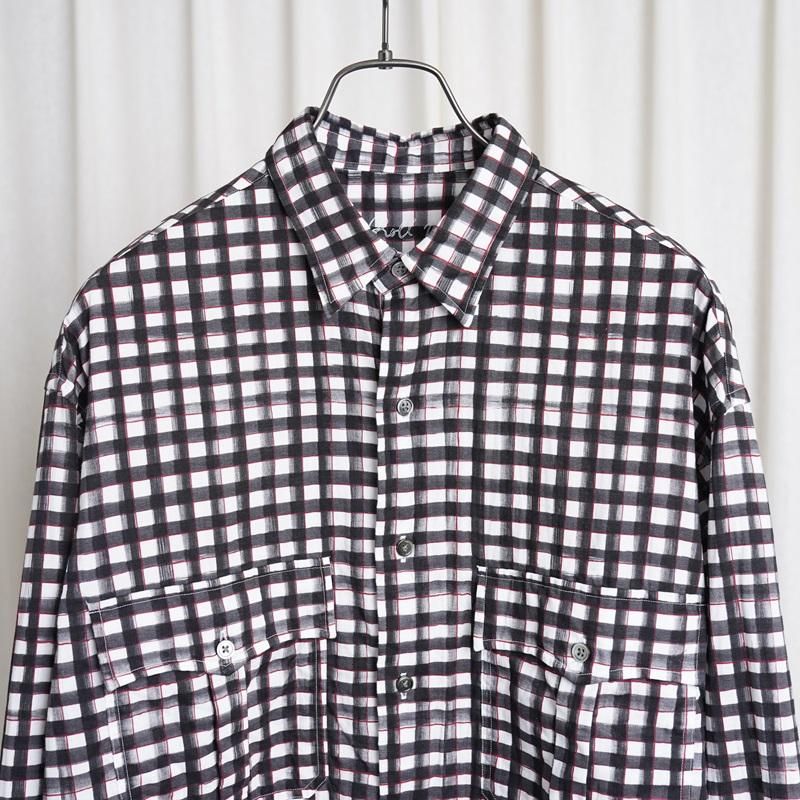  Porter Classic ݡ饷å ROLL UP  GINGHAM SHIRT  / BLACK