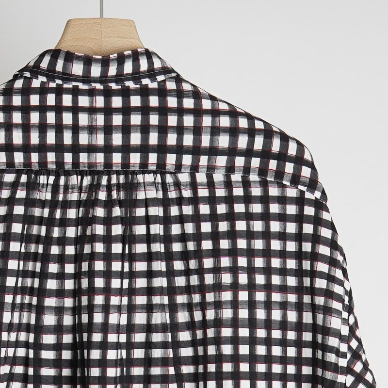 Porter Classic ポータークラシック】 ROLL UP 水彩 GINGHAM SHIRT