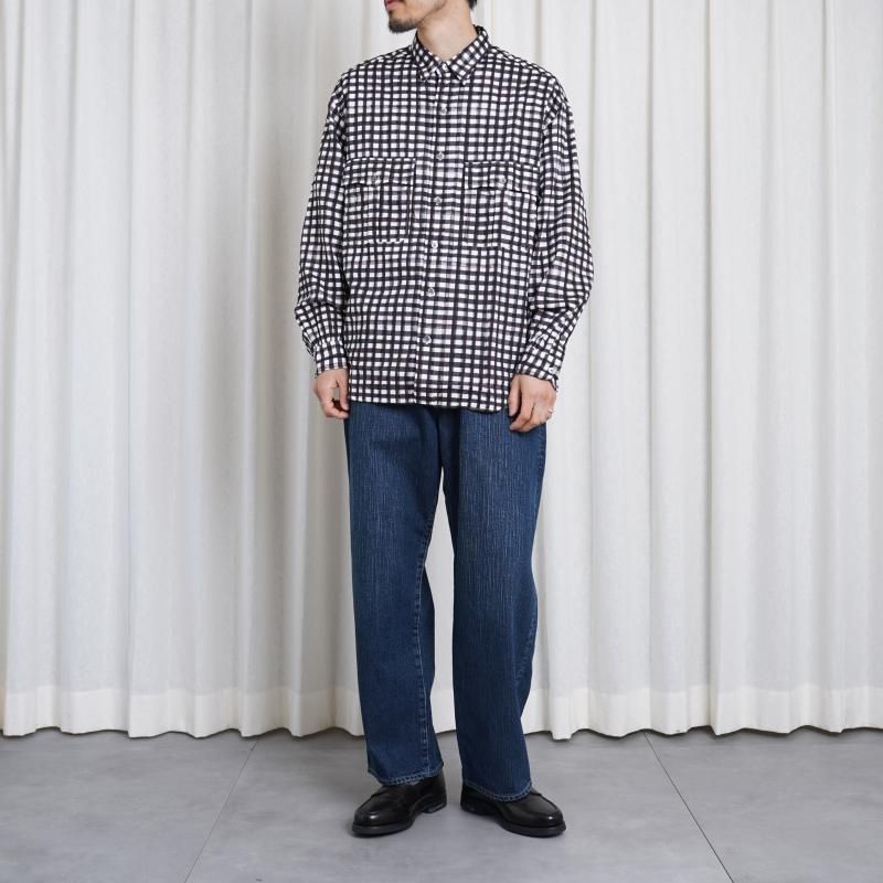  Porter Classic ݡ饷å ROLL UP  GINGHAM SHIRT  / BLACK