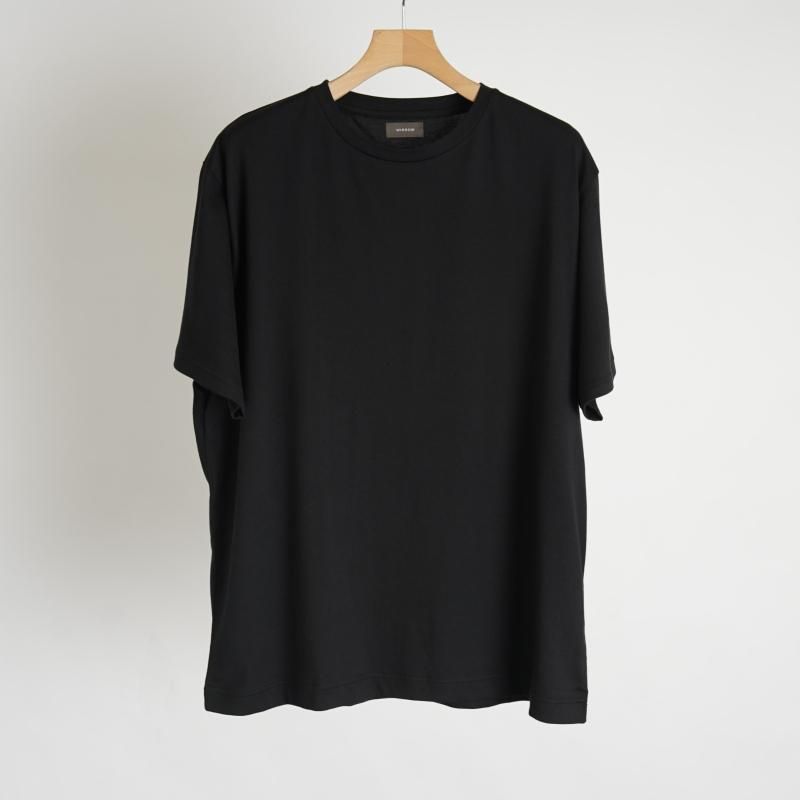 【WIRROW ウィロウ】 HALF SLEEVE CUT&SEWN / BLACK
