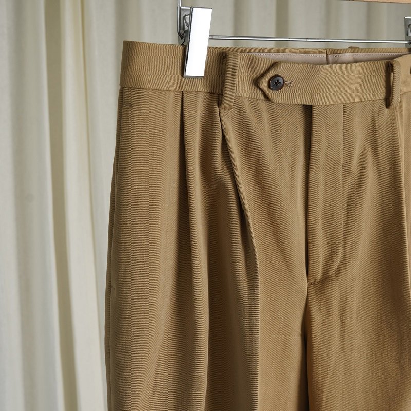 【AURALEE オーラリー】 WASHED HEAVY CHINO SLACKS / LIGHT BROWN -Avelia ONLINE STORE