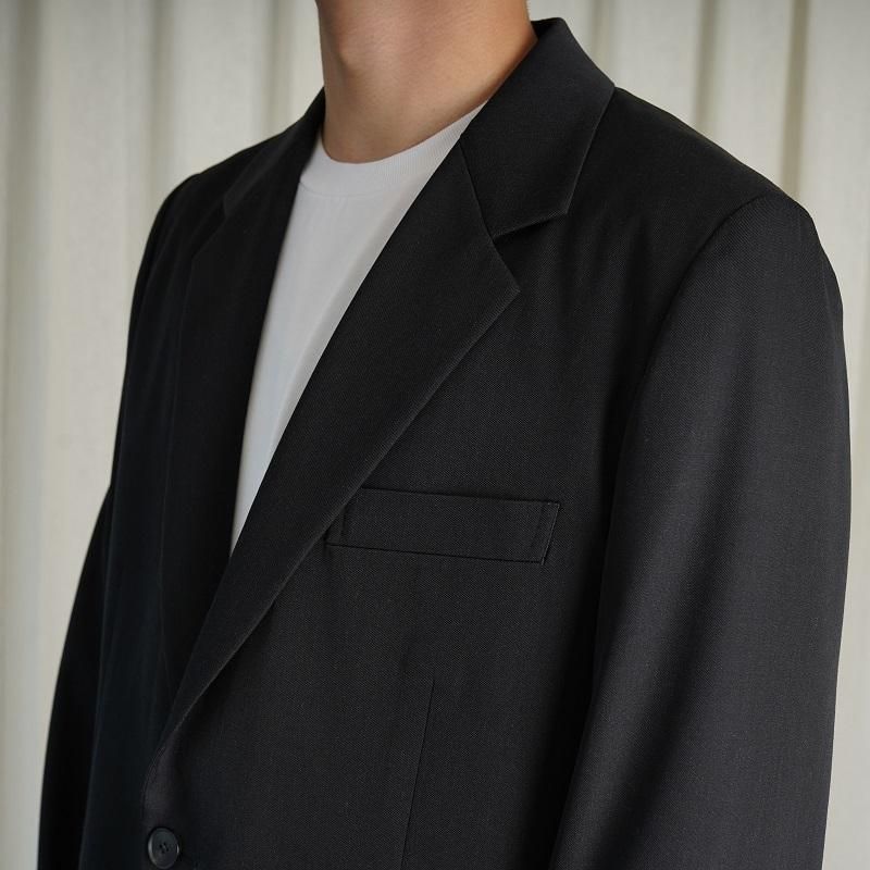 AURALEE オーラリー】 LIGHT WOOL MAX GABARDINE JACKET / TOP BLACK