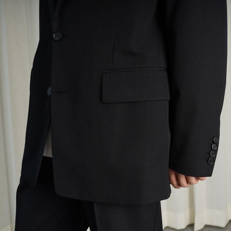 AURALEE オーラリー】 LIGHT WOOL MAX GABARDINE JACKET / TOP BLACK