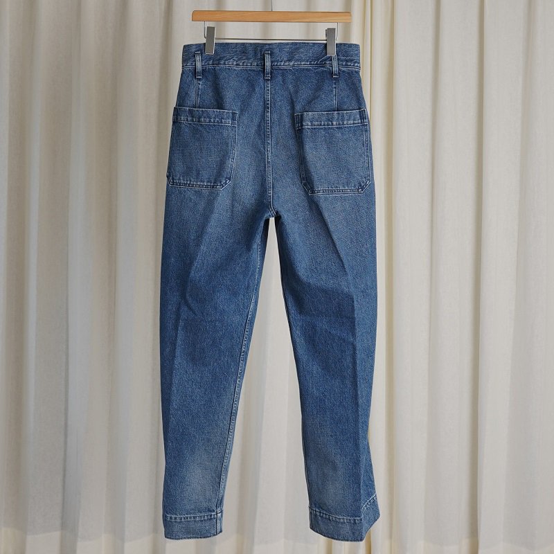 【TANAKA タナカ】 THE WIDE JEAN TROUSERS / VINTAGE BLUE-Avelia ONLINE STORE