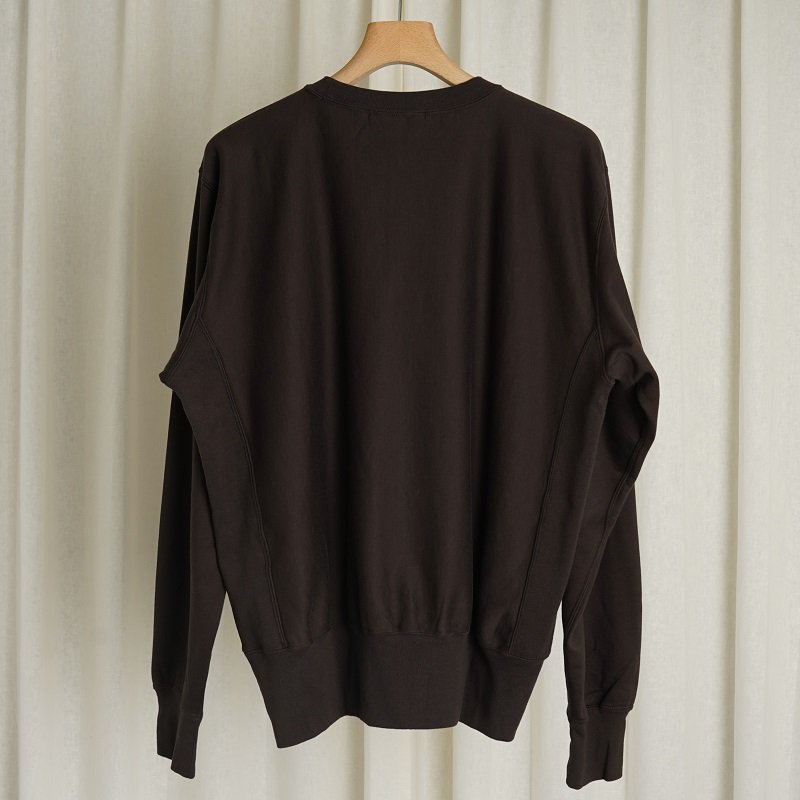 【AURALEE オーラリー】 ELASTIC HIGH GAUGE SWEAT P/O / DARK BROWN - Avelia ONLINE  STORE