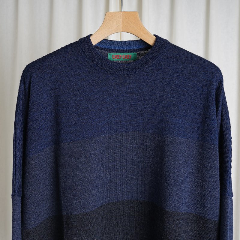 【CASEY CASEY ケイシーケイシー】 CREW NECK JUMPER / MIX INDIGO - Avelia Online Store