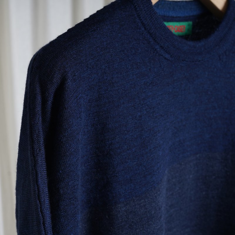 CASEY CASEY ケイシーケイシー】 CREW NECK JUMPER / MIX INDIGO - Avelia Online Store