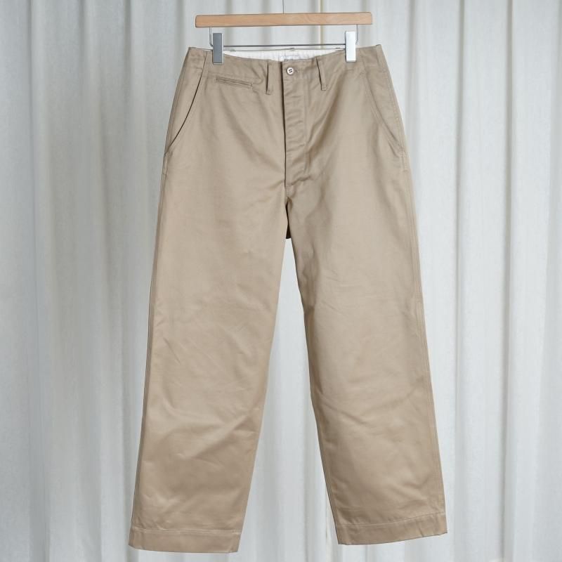 【23AW】 【CIOTA シオタ】 スビンコットン ウエポン 41カーキ チノパンツ / BEIGE - Avelia ONLINE STORE