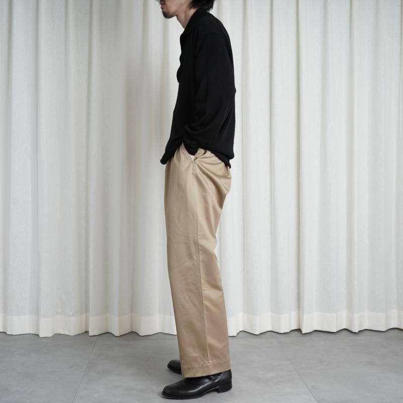 【23AW】 【CIOTA シオタ】 スビンコットン ウエポン 41カーキ チノパンツ / BEIGE - Avelia ONLINE STORE