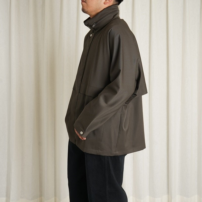 AFTERHOURS アフターアワーズ】 STANDCOLLAR JACKET / MOCHA- Avelia 