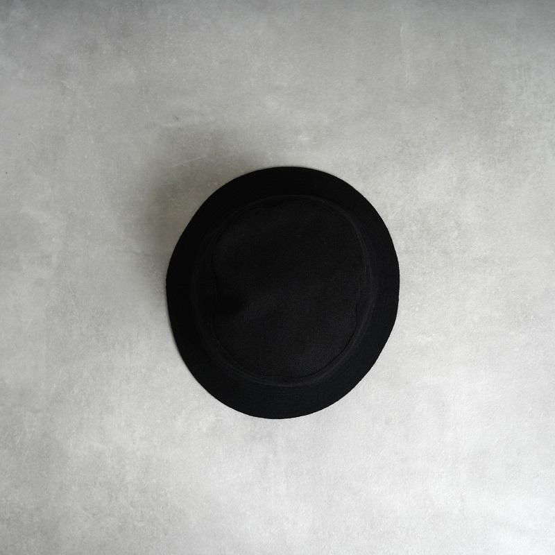 KIJIMA TAKAYUKI ޥ業 MELTON BUCKET HAT / BLACK