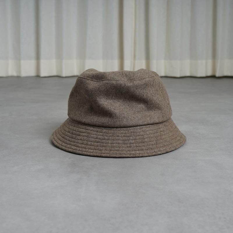 KIJIMA TAKAYUKI ޥ業 MELTON BUCKET HAT / L.BROWN