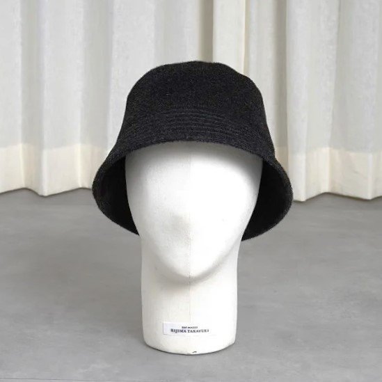 KIJIMA TAKAYUKI ޥ業 ALPACA SHAGGY BUCKET HAT / C. GRAY