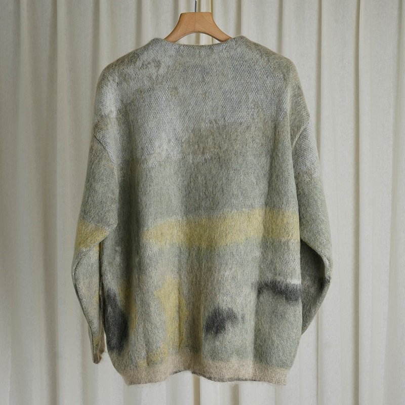 YOKE ヨーク】 LANDSCAPE MOHAIR JACQUARD CARDIGAN / GRAY - Avelia