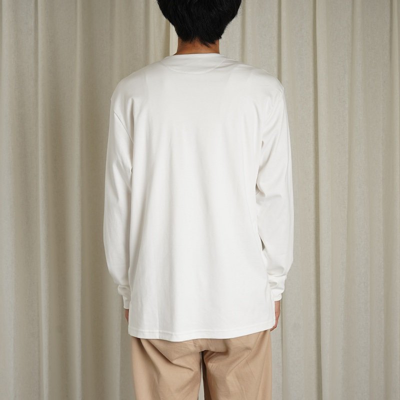 【MAATEE＆SONS マーティーアンドサンズ】 SUVIN FIRST PICK HENRY TEE / WHITE - Avelia  ONLINE STORE