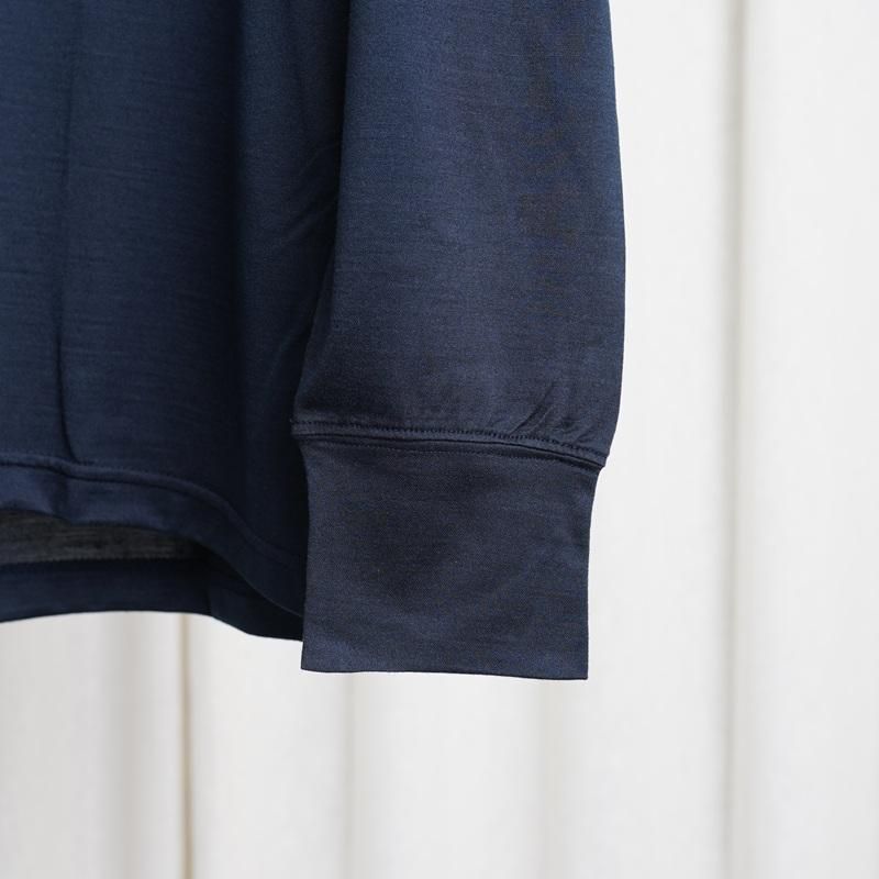  MAATEESONS ޡƥɥ󥺡 2/240 SILK PIQUE HENRY TEE / NAVY