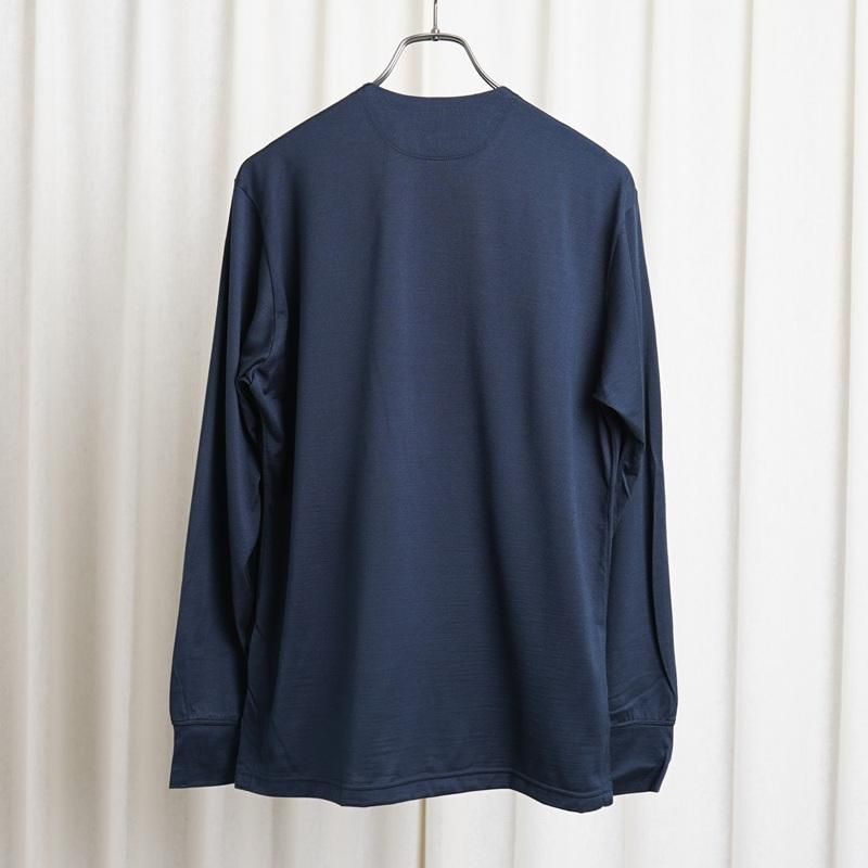  MAATEESONS ޡƥɥ󥺡 2/240 SILK PIQUE HENRY TEE / NAVY
