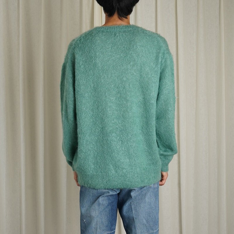 【23AW】【AURALEE オーラリー】 BRUSHED SUPER KID MOHAIR KNIT P/O / JADE GREEN -  Avelia ONLINE STORE