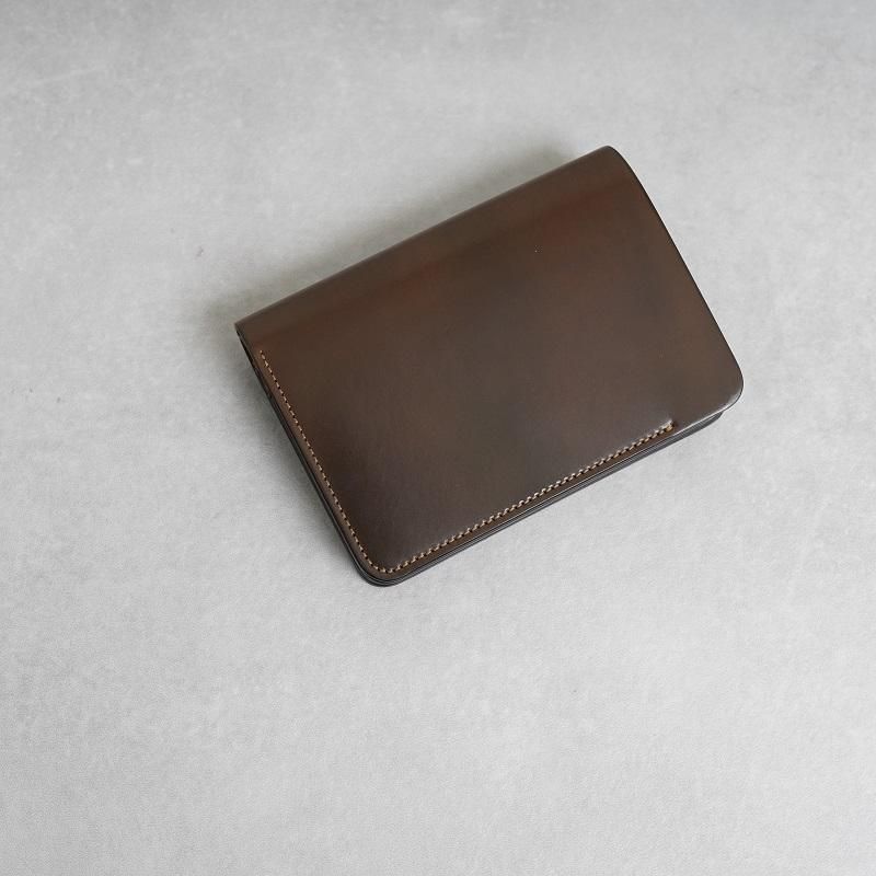 forme フォルメ】 Short wallet Cordvan / DARK COGNAC - Avelia ONLINE STORE