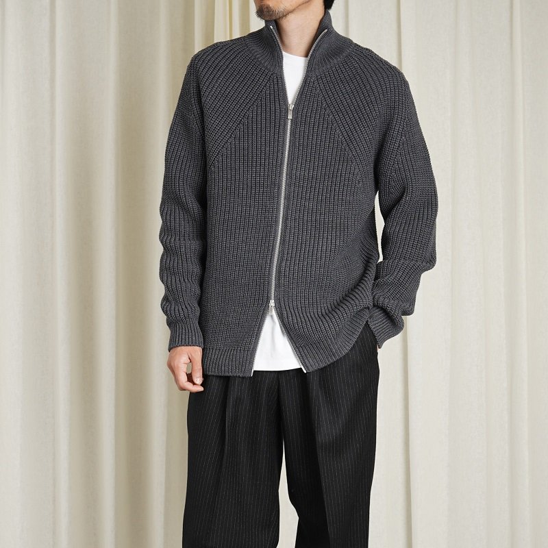 BATONER バトナー】 SIGNATURE DRIVERS KNIT / GRAY - Avelia ONLINE STORE