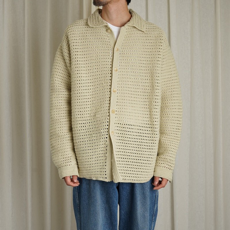 AURALEE HAND CROCHET COTTON KNIT SHIRTS - www.macaluminio.com