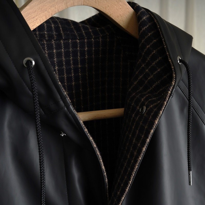 【HEUGN ユーゲン】 Elmer -Reversible Coat- / BLACK