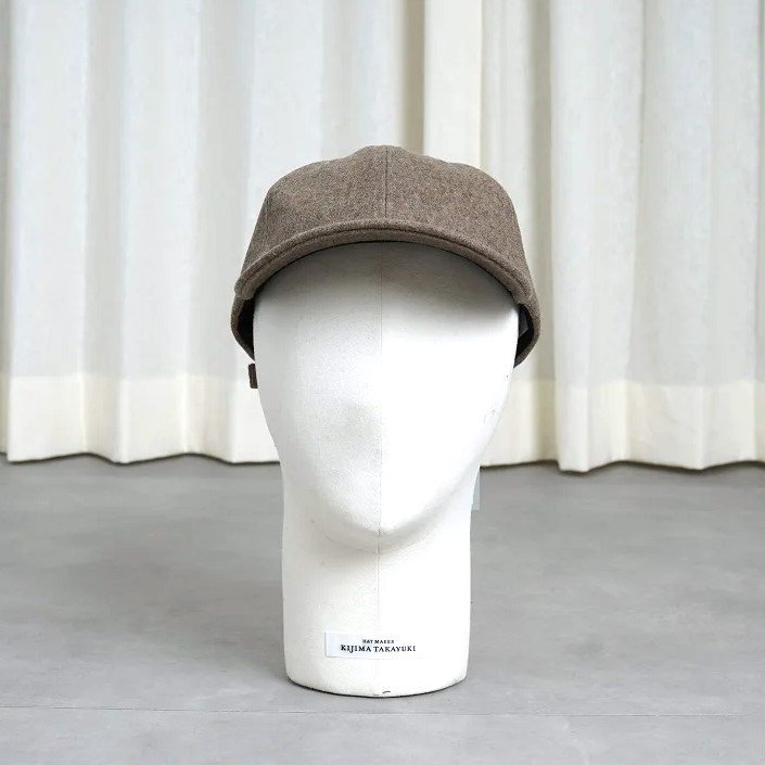 KIJIMA TAKAYUKI ޥ業 WOOL MELTON 6 PANEL CAP / L.BROWN