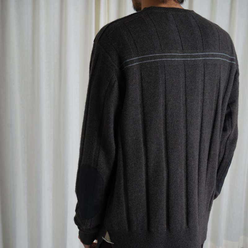 【ANSNAM Riverrun アンスナム リヴァーラン】 YAK WOOL MARINE PULLOVER / STEEL GRAY -  Avelia ONLINE STORE