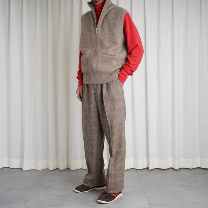 イチオリーズ 23aw MAATEE&SONS CASHEMERE 強圧縮 JIP VEST | www