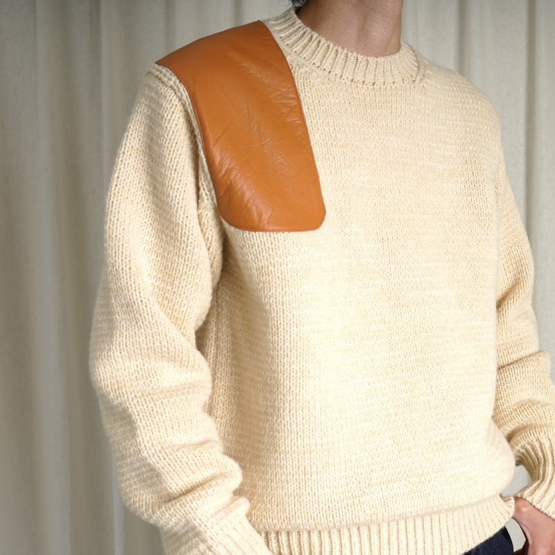 年間ランキング6年連続受賞】 23AW SWEATER P/O PATCH LEATER ...