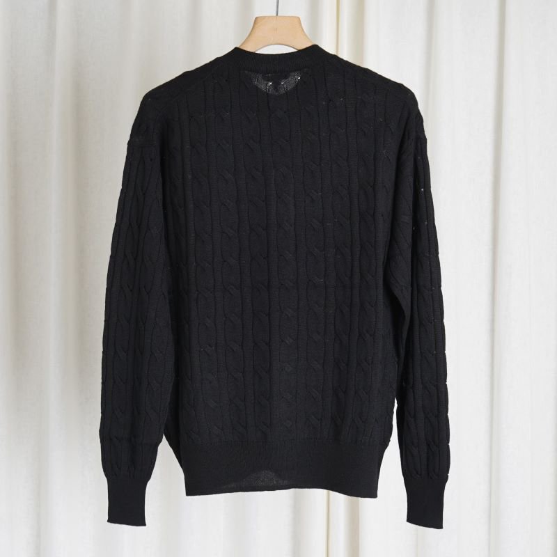 AURALEE オーラリー】SUPER FINE CASHMERE SILK CABLE KNIT CARDIGAN 