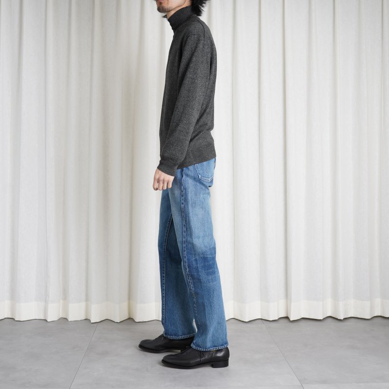 CIOTA シオタ】 STRAIGHT 5 POCKET PANTS / MEDIUM DARK BLUE DAMAGE 