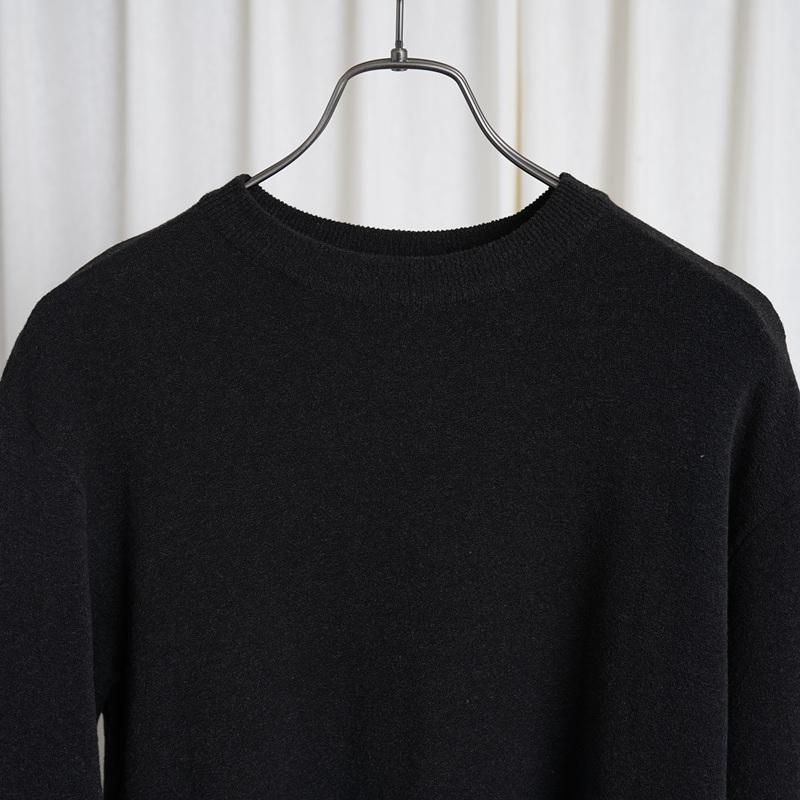YAECA 䥨CONTEMPO 2WAY CREW NECK KNIT / DARK CHARCOAL
