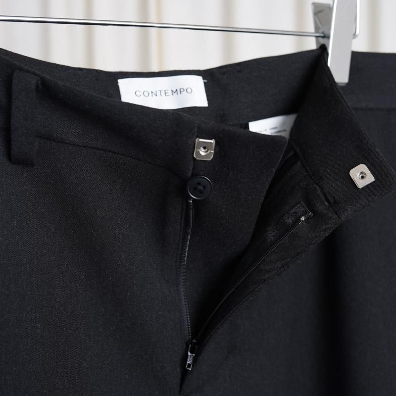 1.10 RestockۡYAECA 䥨CONTEMPO 2WAY PANTS WIDE STRAIGHT / D.CHARCOAL
