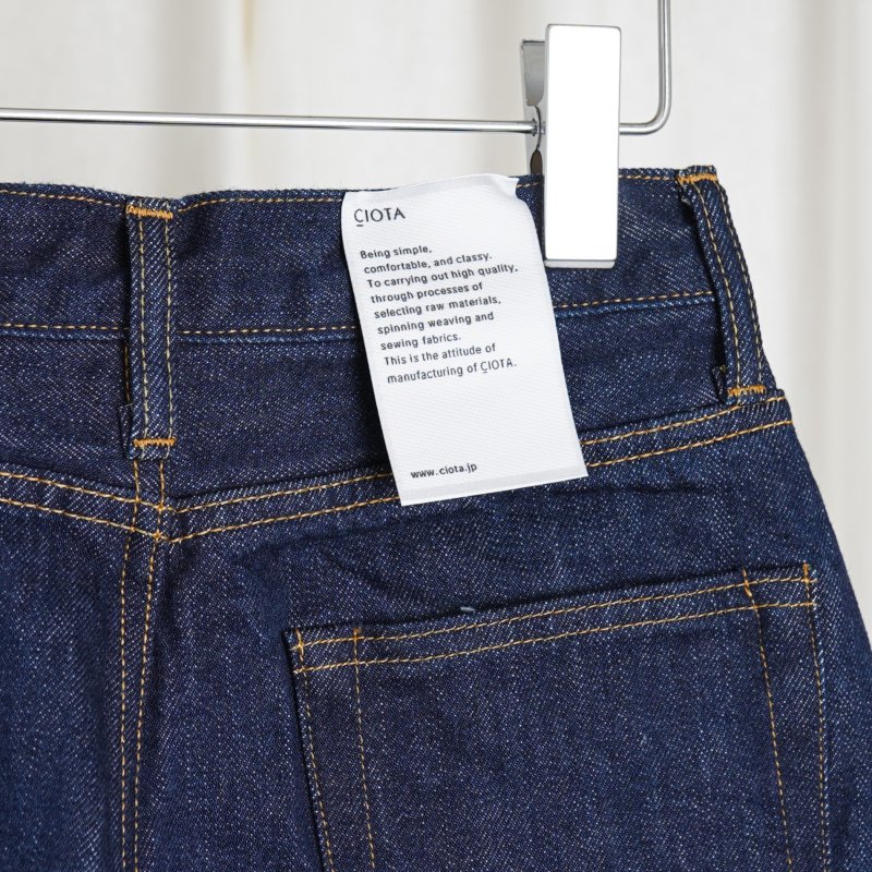 CIOTA  High-rise 5 Pocket Pants (13.5oz) WOMEN / NAVY