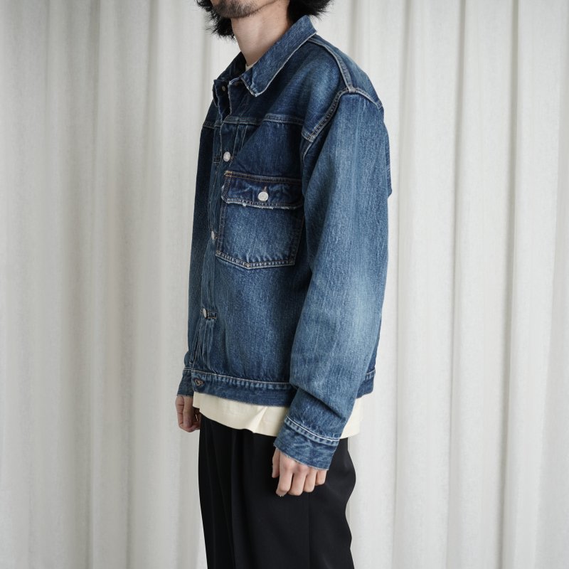 CIOTA シオタ】 Single Pocket Denim Jacket / MEDIUM DARK BLUE DAMAGE - Avelia  ONLINE STORE