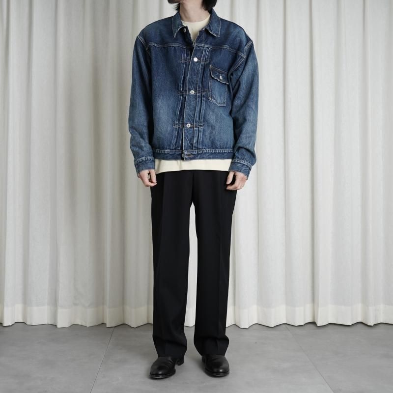 CIOTA シオタ】 Single Pocket Denim Jacket / MEDIUM DARK BLUE