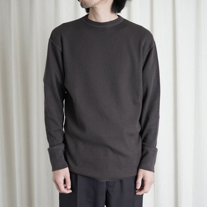 CIOTA  Honeycomb Mesh Long Sleeve T-shirt /  DARK GRAY