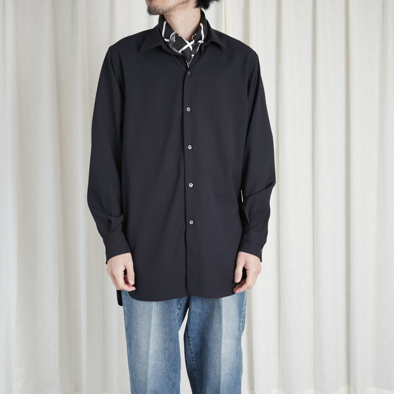 【23AW】【HEUGN ユーゲン】 James REG SHIRTS WOOL / NAVY - Avelia ONLINE STORE