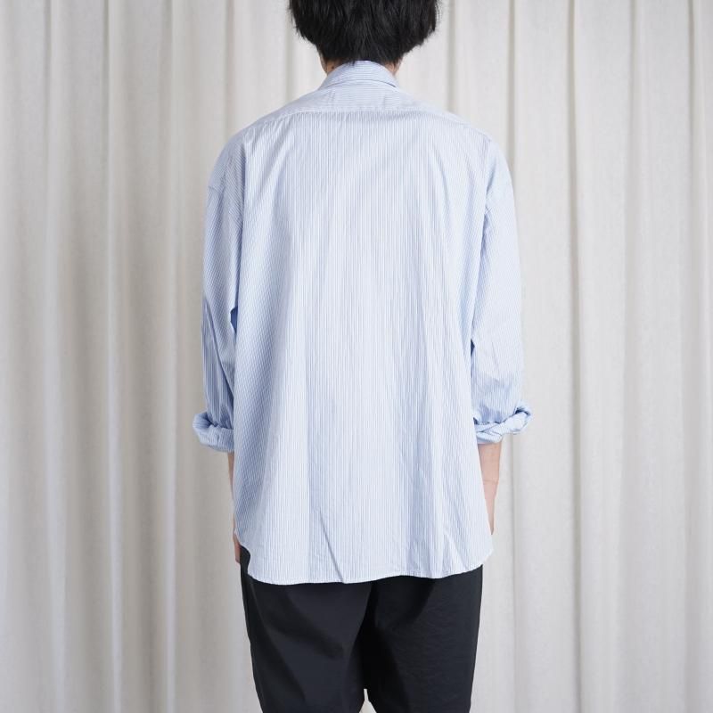  Porter Classic ݡ饷å ROLL UP STRIPE SHIRT  / BLUE