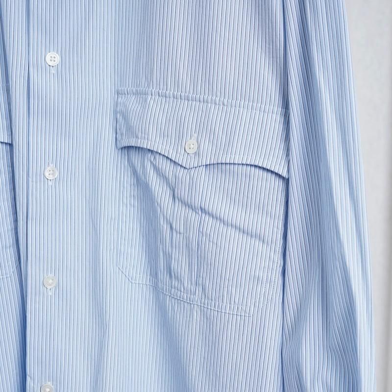  Porter Classic ݡ饷å ROLL UP STRIPE SHIRT  / BLUE