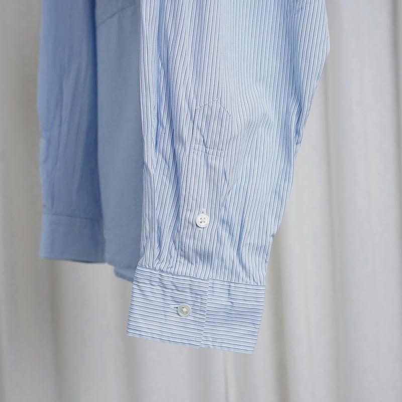  Porter Classic ݡ饷å ROLL UP STRIPE SHIRT  / BLUE