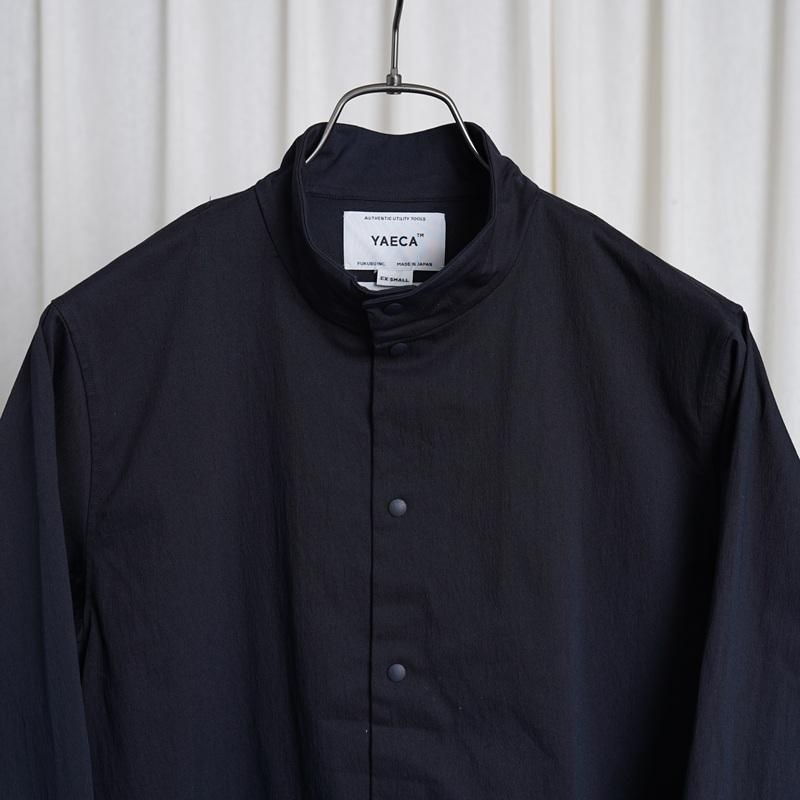YAECA 䥨 COMFORT SHIRT STAND COLLAR SHIRT / NAVY