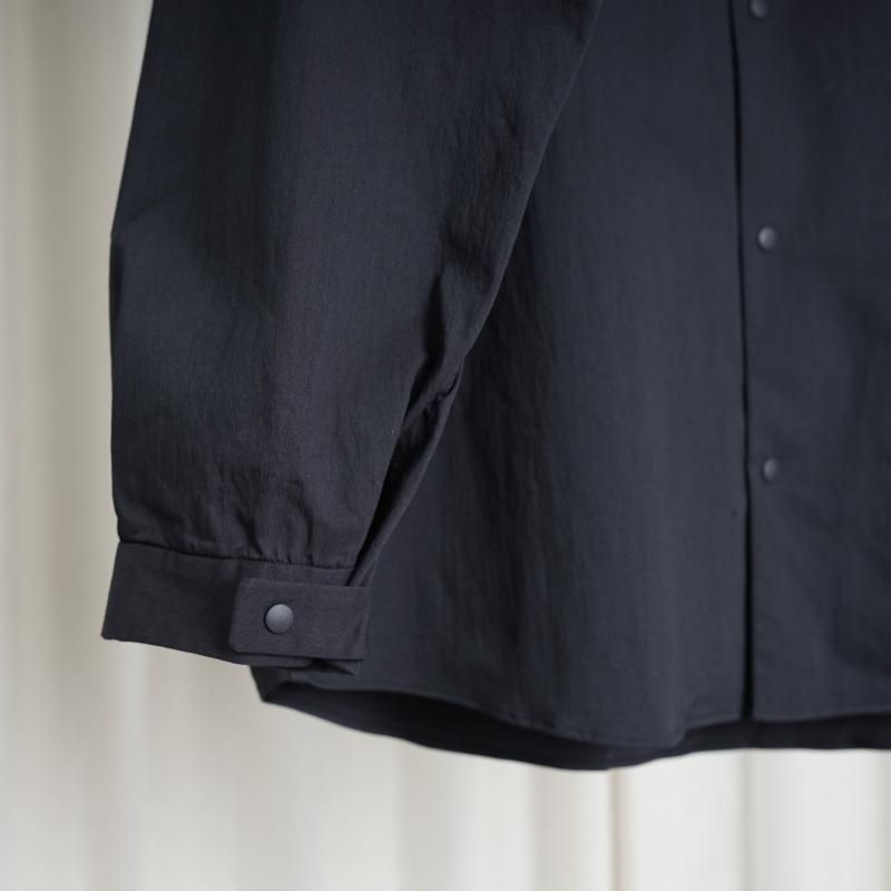 YAECA 䥨 COMFORT SHIRT STAND COLLAR SHIRT / NAVY