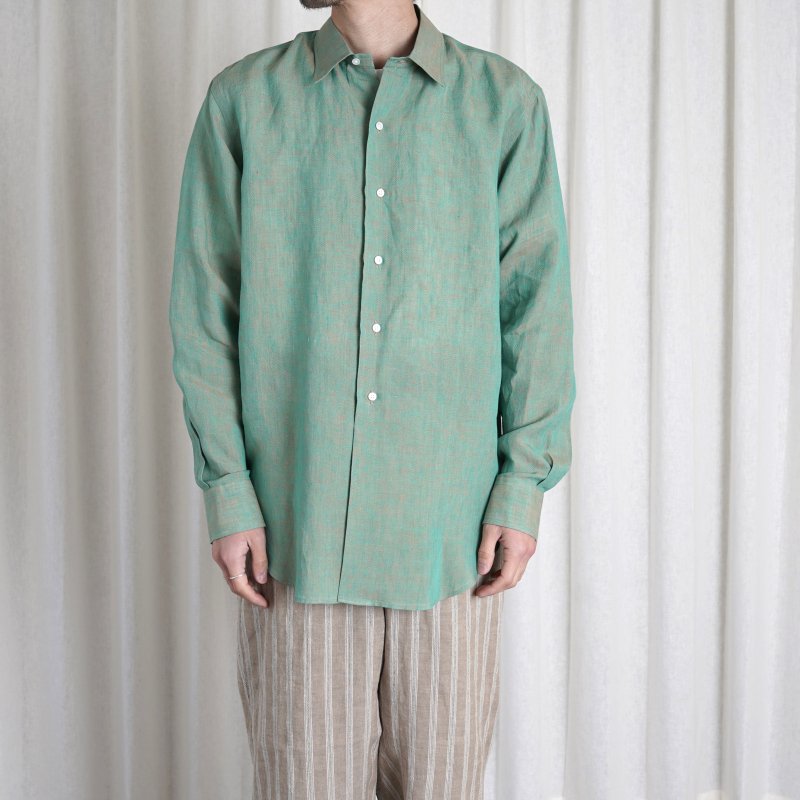 HEUGN 24ss Linen Color chambray shirt | camillevieraservices.com