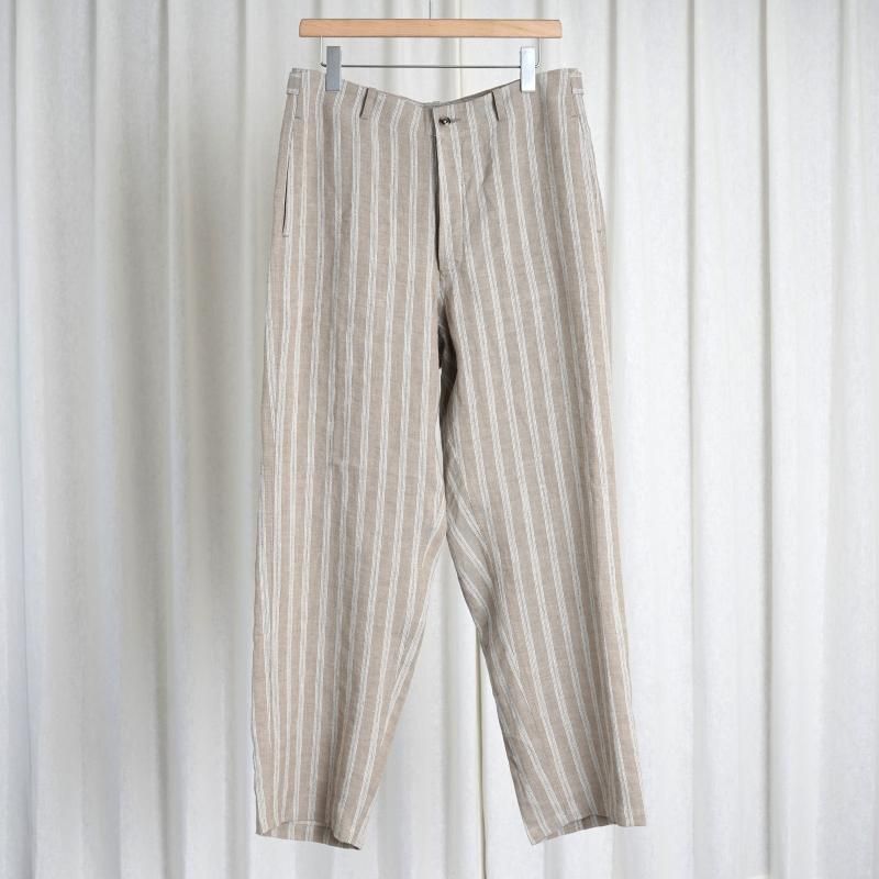 【HEUGN ユーゲン】 Nate MARIN pants stripe / BEIGE