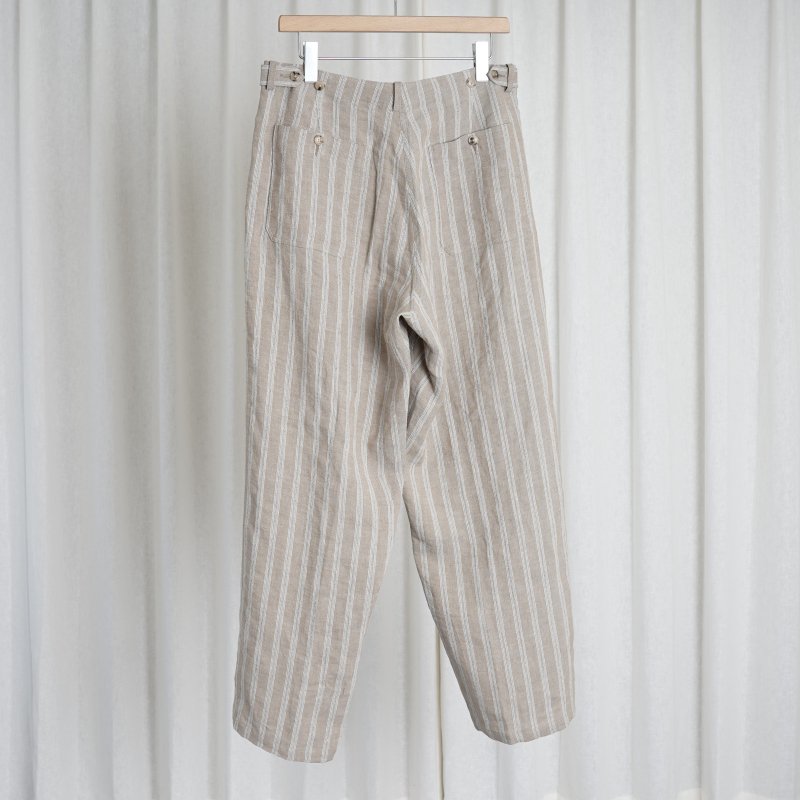 24SSۡHEUGN 桼 Nate MARIN pants stripe / BEIGE
